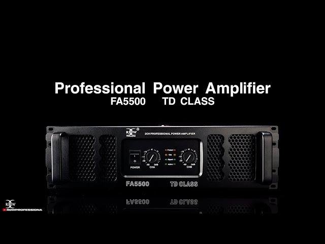 RDW PROFESSIONAL POWER AMPLIFIER " FA5500 " WITH OVERCURRENT PROTECTION !!!