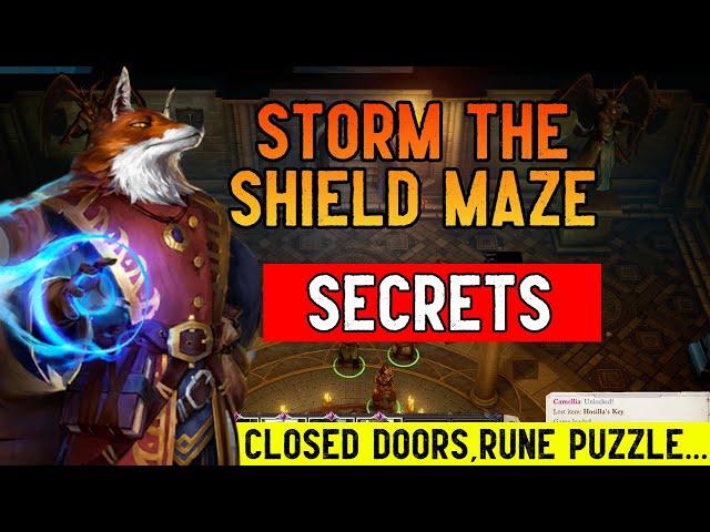 Storm the Shield Maze Quest Secrets  (Closed Doors, Rune Puzzle) - Pathfinder Wrath Of The Righteous