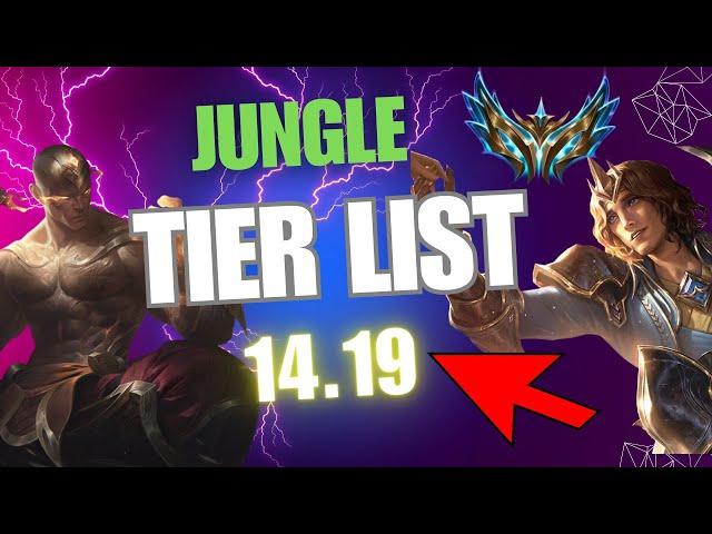 JUNGLE TIER LIST for PATCH 14.19 - MASSIVE ITEM UPDATE! - League of Legends