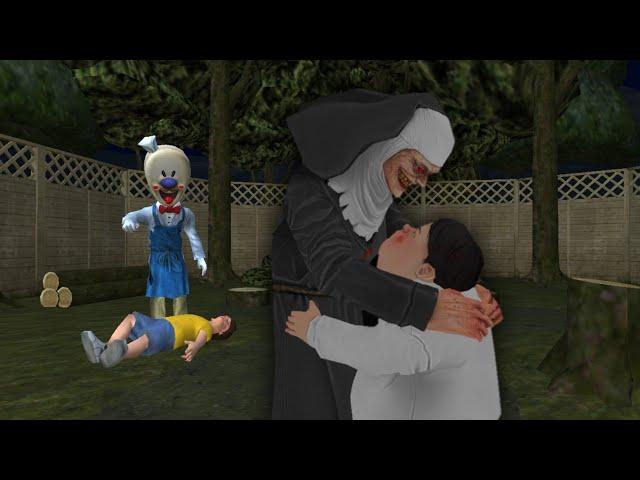 Little Ice Scream 5 vs Ice Scream 4 Killed Jay, Evil Nun 2 funny animation part 165