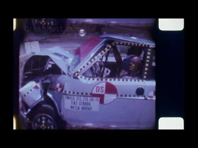 1980 Fiat Strada | Frontal Crash Test by NHTSA | CrashNet1