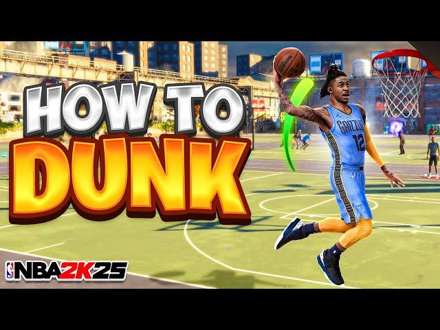 HOW TO DUNK & GET UNLIMITED CONTACT DUNKS on NBA 2K25! HOW TO USE THE DUNK METER! BEST DUNK PACKAGES