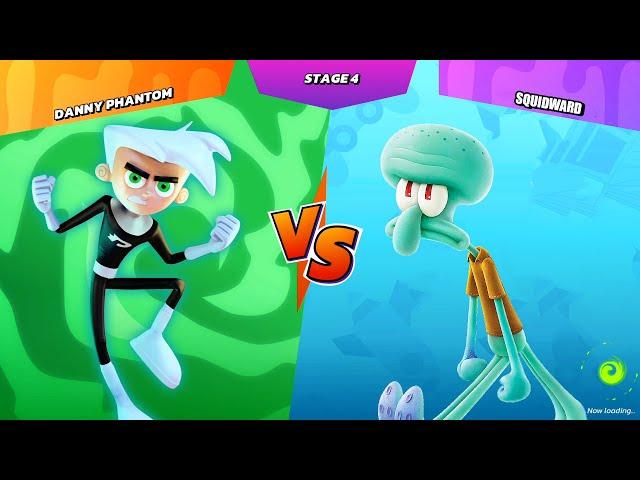 Nickelodeon All-Star Brawl - Full Arcade Hard Mode with Danny Phantom (All Bosses)