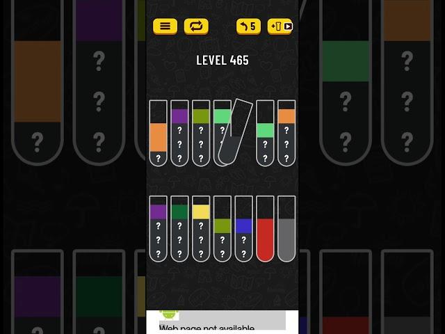 How to do Water sort Puzzle level 465 | Water sort puzzle | Color Sorting Game | Gaming Shortcuts |