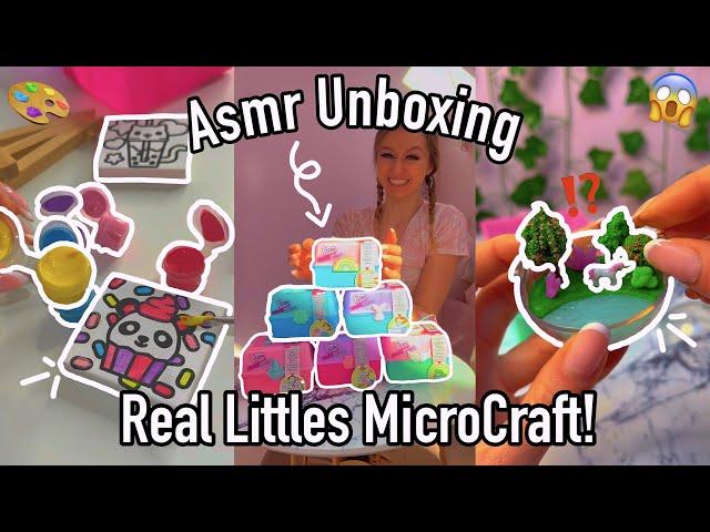 [ASMR] UNBOXING THE *NEW* REAL LITTLES MICROCRAFT MYSTERY BOXES!! (FULL COMPILATION!🫢)