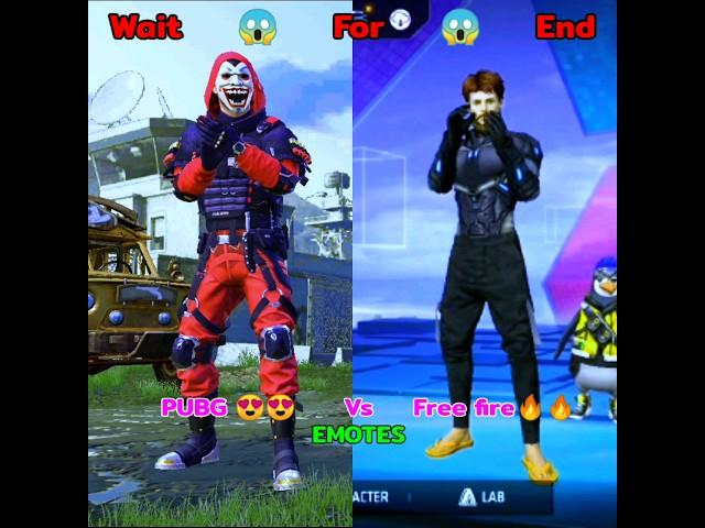 Pubg vs Free Fire Emote COLLECTION #bgmi #freefire #shorts