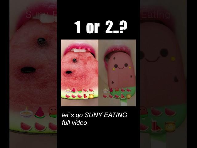 @Sunny_EATING_ asmr 1 or 2 watermelon food eating sounds