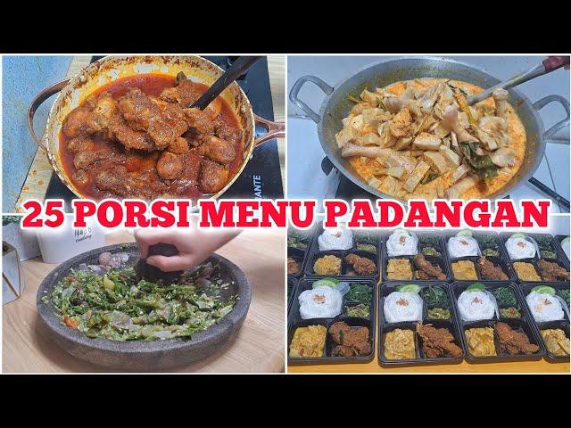 25 porsi menu padangan  masak sat set simple untuk bancakan #niahermanto #nasipadang #kalio #cooking