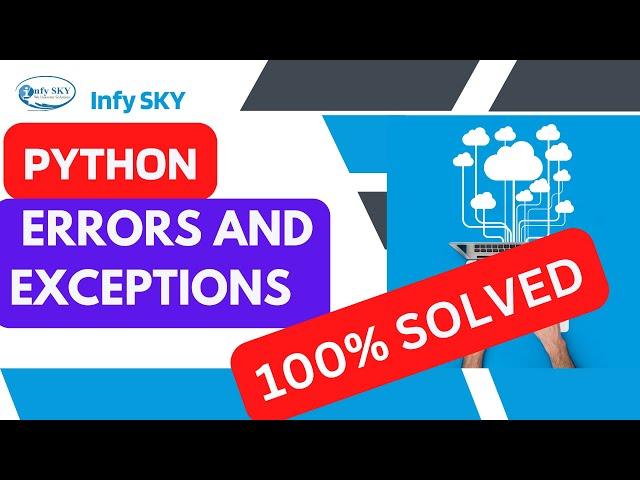 (SOLVED)Python Errors and Built-in Exceptions | Errors, and Exceptions  |Python Try Except #python