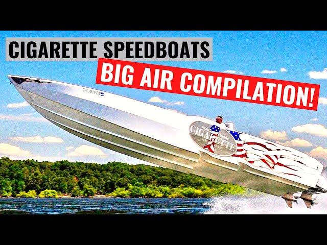 Cigarette Racing Speed Boats Ultimate Big Air Compilation! High Horsepower Speedboats Flying High!