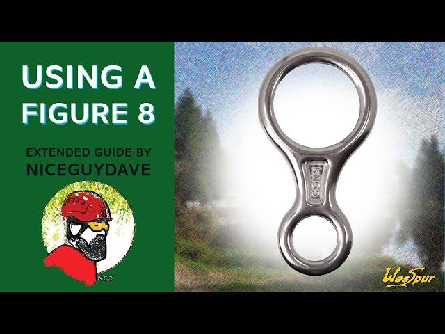 Using a figure 8 for descending the tree - WesSpur's Niceguydave demonstrates a classic tool