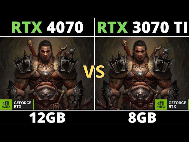 RTX 4070 VS RTX 3070 TI - TEST IN 10 GAMES 1080p 1440p