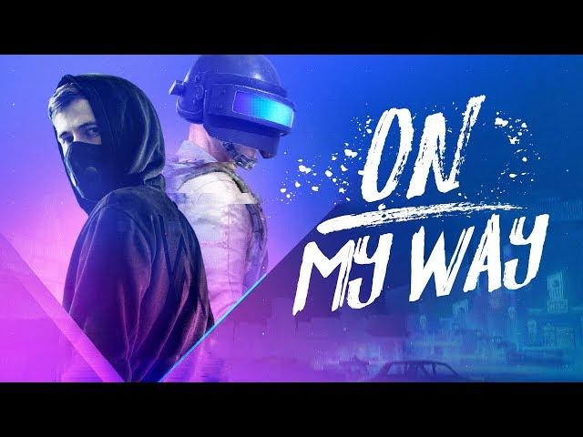 Alan Walker - On My Way (Lyrics) ft. Sabrina Carpenter & Farruko [PUBG edition]