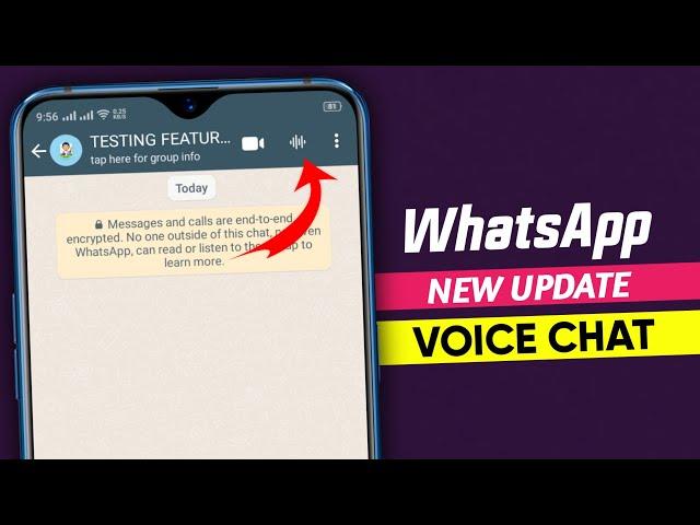 WhatsApp Voice chat update || Group voice chat update || Start quietly without ringing