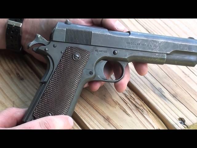 Colt Model of 1911 WW1 era service pistol .45 ACP