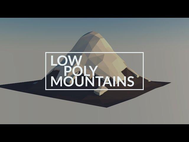 How To Create Low Poly Mountains | Cinema 4D