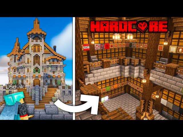 I Built a MASSIVE Storage CASTLE in Hardcore Minecraft