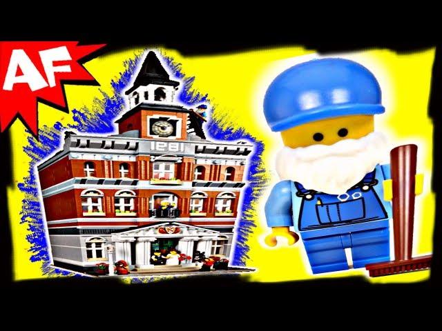 TOWN HALL 10224 Lego City Modular Building Set Animated Review