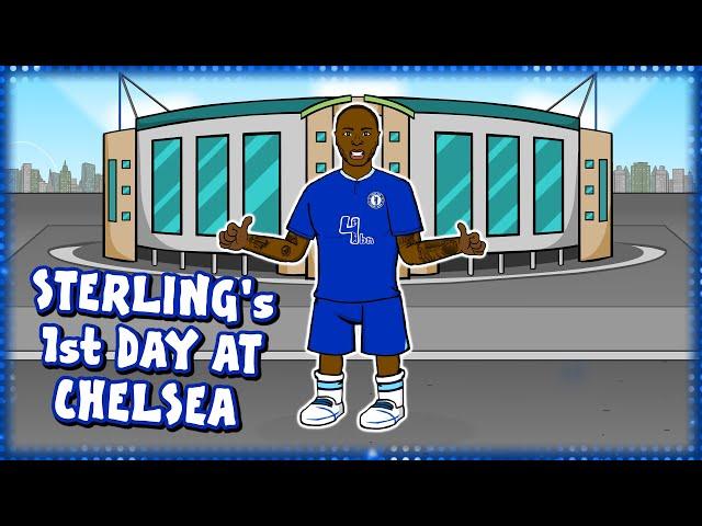 Sterling’s 1st Day at Chelsea! (Raheem Sterling signs for Chelsea)