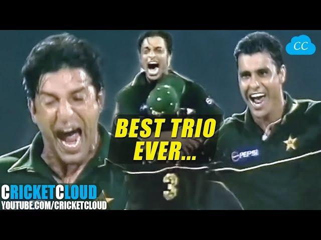 Wasim Waqar Shoaib BEST TRIO EVER | Sharjah Cup Final 2002 !!