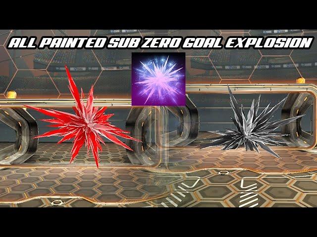 All Painted Sub Zero Black Market Goal Explosion - Rocket League Showcase