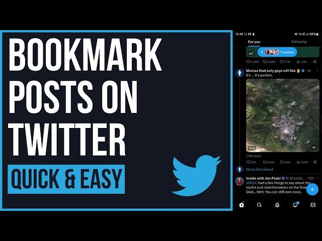 How to Bookmark Posts on Twitter