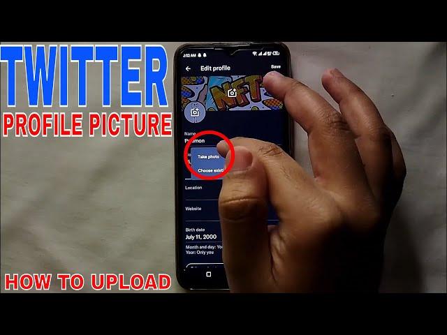  How To Upload Profile Picture On Twitter 