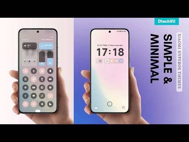 Minimal Xiaomi HyperOS Themes | Best Xiaomi HyperOS Themes for Poco & Xiaomi