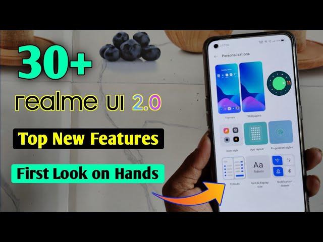 First Look on Hands Realme Ui 2.0 | Realme Ui 2.0 Android 11 30+ Features Notification Setting More