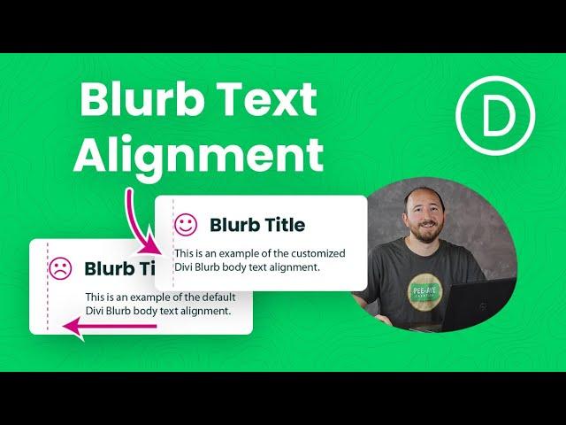 How To Align The Divi Blurb Body Text To The Left Under The Icon/Image