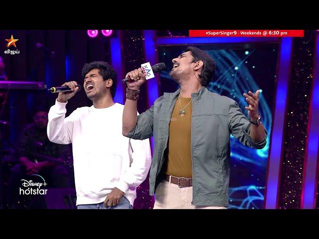 வேற லெவல் performance  #Siddharth & #NivasKPrasanna  | Nira Song | Super Singer Season 9