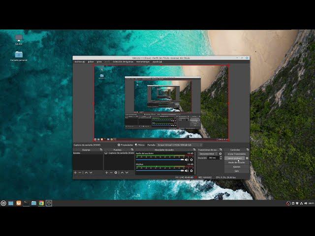 Grabar la pantalla con OBS Studio en Ubuntu y Linux Mint 2021