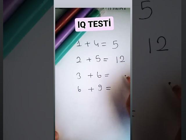 matematik zeka testi ;)