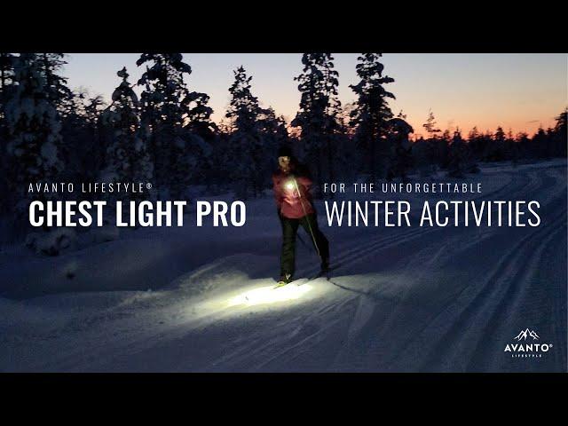 Avanto Lifestyle Chest Light PRO Handsfree Flashlight for Your Winter Activities