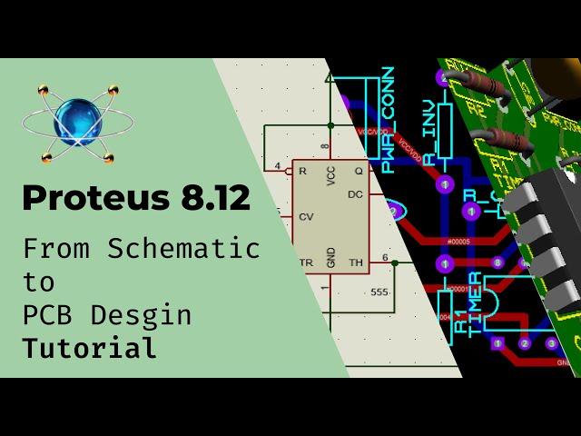 How to design Schematic and PCB Layout in Proteus | Beginner Tutorial