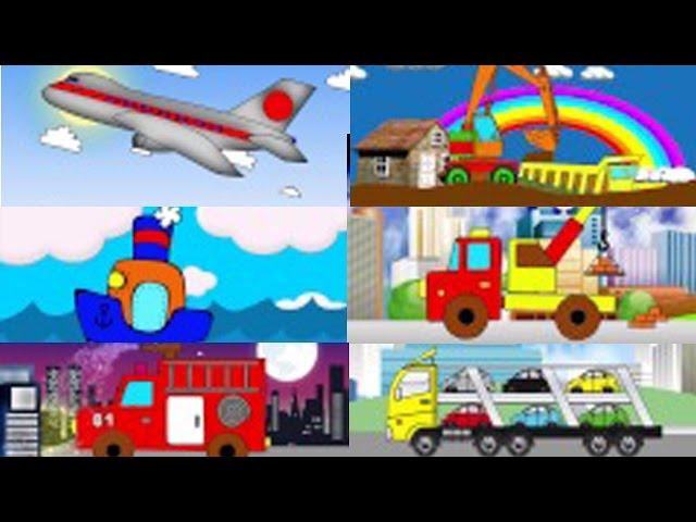 Раскрашки-анимашки. 1-10 серии подряд / Coloring cars cartoon. Наше_всё!