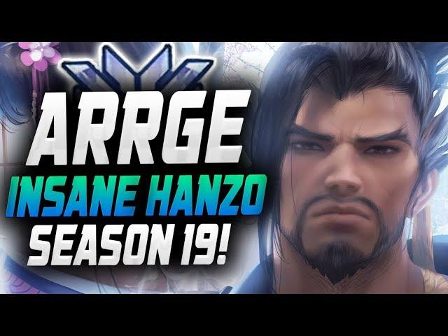 ARRGE TOP 500 HANZO GAMEPLAY! [ OVERWATCH SEASON 19 TOP 500 ]