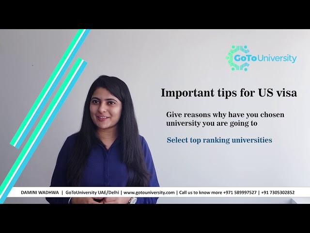 USA Visa Interview Tips | USA Student Visa Interview Important Tips by GoToUniversity