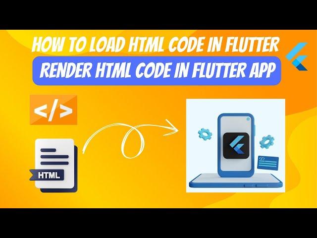 How to Load HTML code in Flutter | Render HTML code in Flutter app