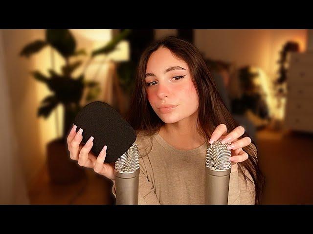 ASMR Intense Mic Scratching with 2 Mics ️️ NO TALKING 