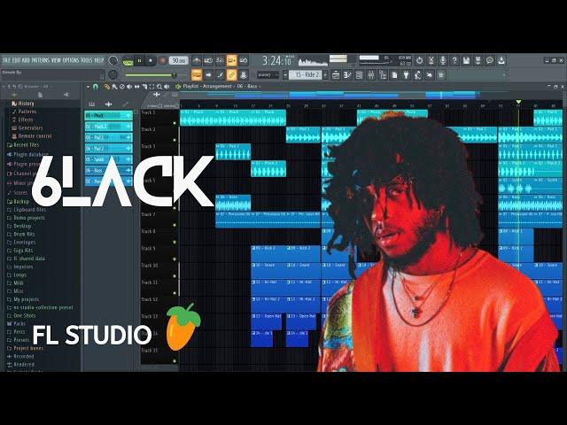 How To Make a 6lack Type Beat in Fl studio 20