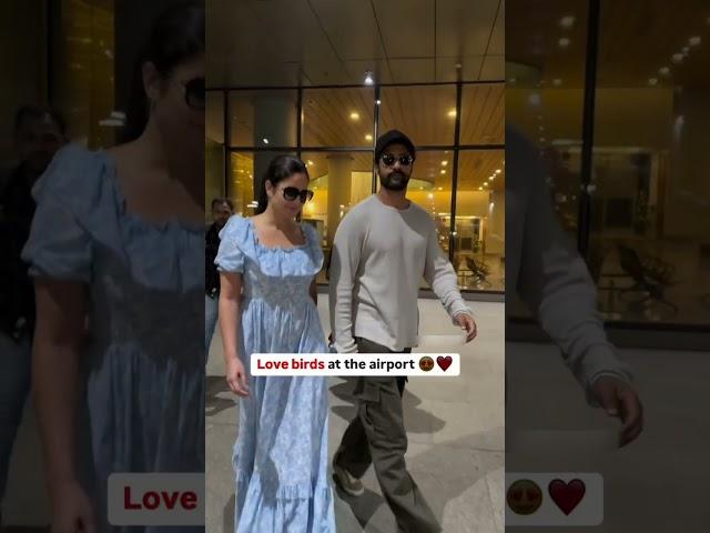 Katrina Kaif and Vicky Kaushal airport looks