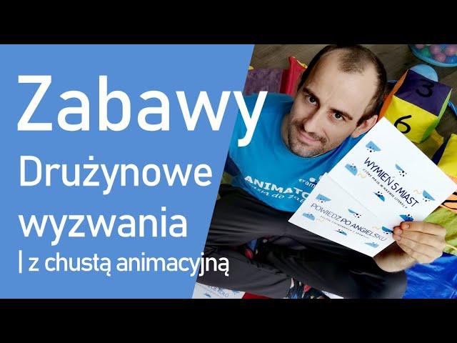 Dzielimy grupę na drużyny i bawimy się z chustą animacyjną | Poradnik animacje dla dzieci