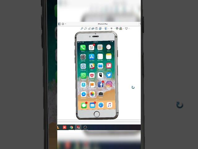 I Phone 6  Design in 3D CAD Modal Software | #Shorts | #Youtubeshorts