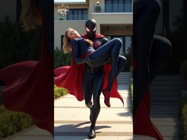 Spider-Man & Venom's Wild Symbiote Chaos to Capture Super Girl!**  #Shorts #spidermanfans #spidey