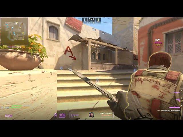 Clutch on Mirage (Counter-Strike 2)