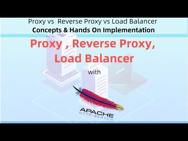 Setup Apache Server as forward proxy, reverse proxy & load balancer. Step by step implementation