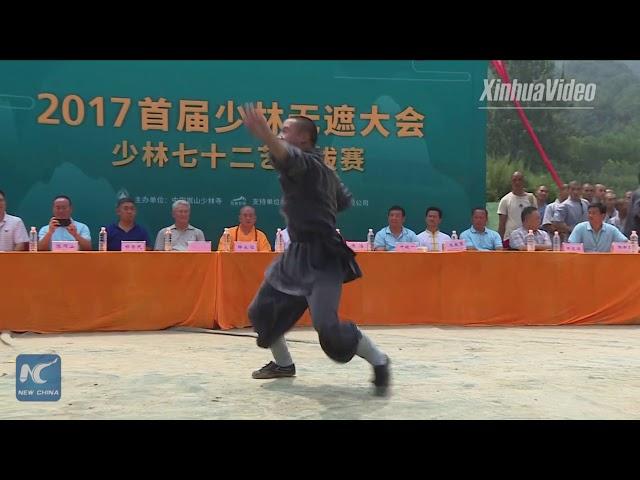 Shaolin monks wow visitors with animal-style kungfu