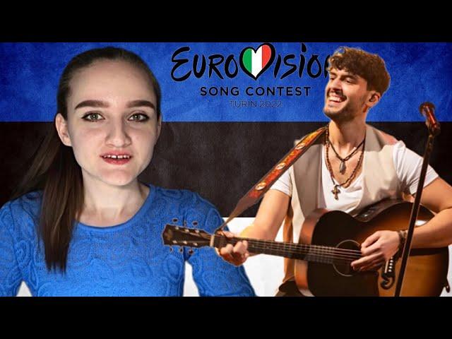 Stefan - Hope - РЕАКЦИЯ - ЕВРОВИДЕНИЕ 2022 - Эстония  - Eurovision 2022