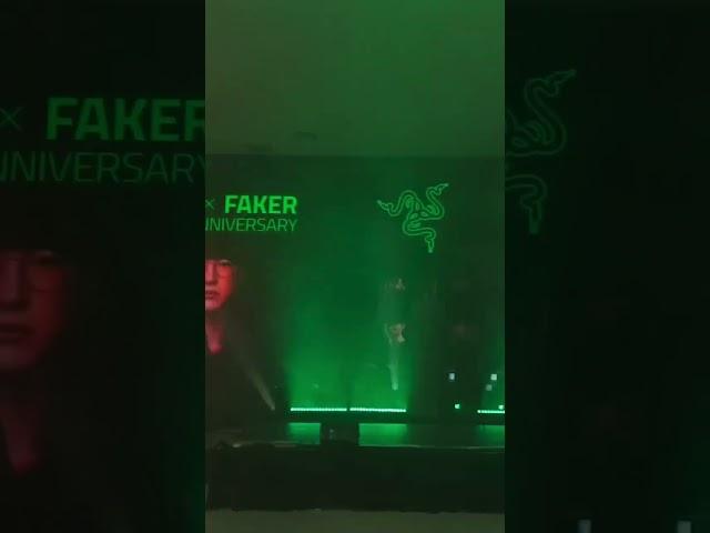 The stage is set to welcome Faker!